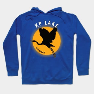 KP Lake in Michigan Heron Sunrise Hoodie